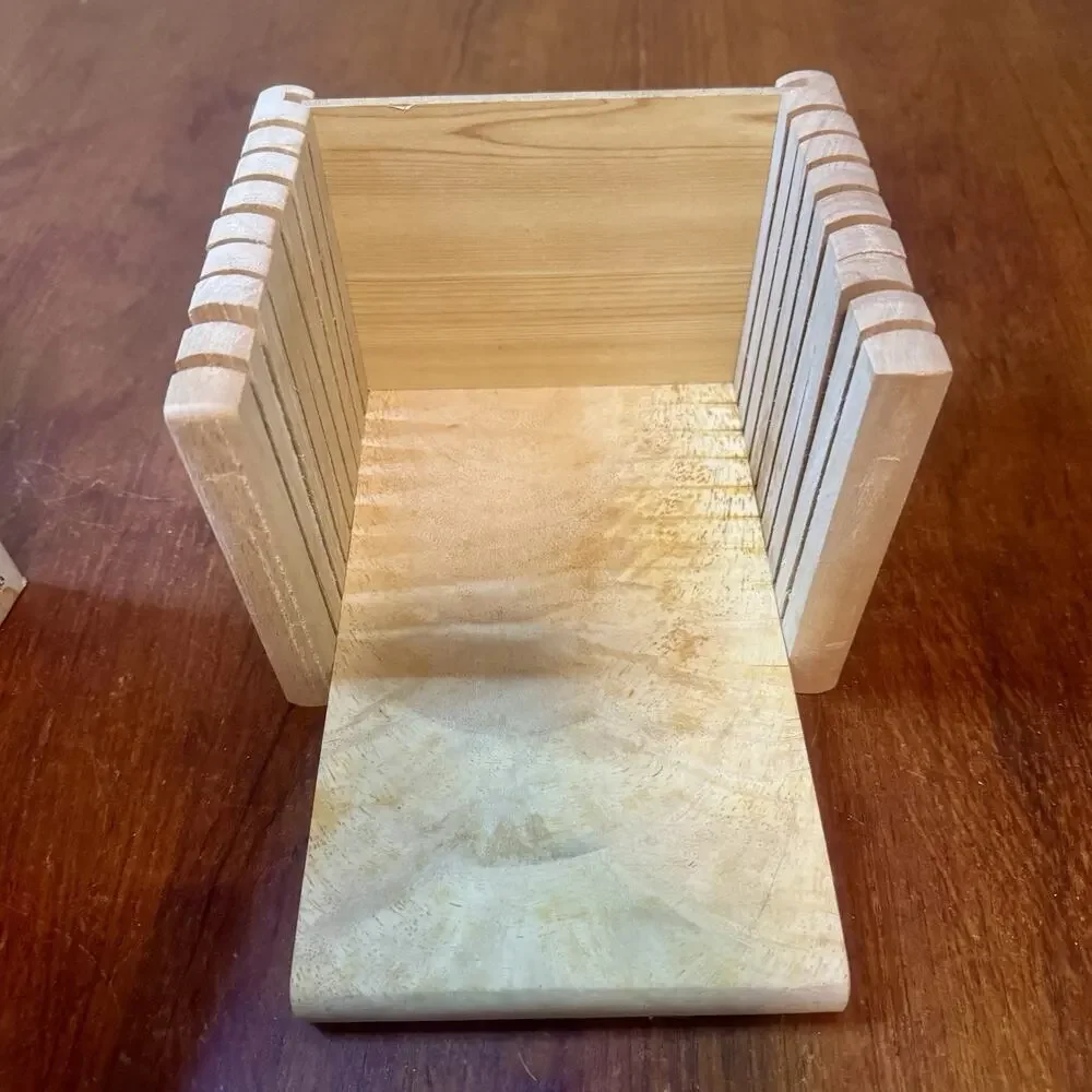 Norpro Our Daily Bread Hardwood Bread Slicer Guide Vintage Wooden Large